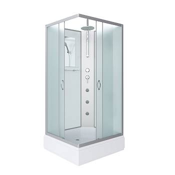 Душевая кабина Niagara Classic 330844QBKTG 100х80 прямоугольная без крыши ориентация универсальная